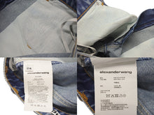 画像をギャラリービューアに読み込む, 極美品 ALEXANDER WANG アレキサンダーワン クリスタル デニムショーツ 161085 コットン ブルー サイズ24 中古 4c075520