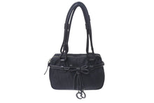 Load image into Gallery viewer, CHRISTIAN DIOR クリスチャンディオール トロッター ショルダーバッグ ブラック シルバー金具 美品 中古 4c075631