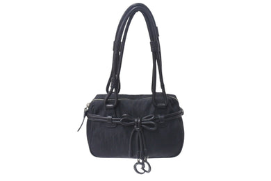 CHRISTIAN DIOR クリスチャンディオール トロッター ショルダーバッグ ブラック シルバー金具 美品 中古 4c075631