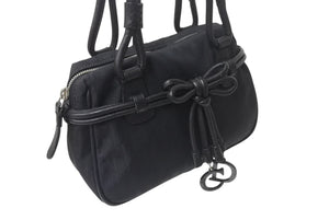 CHRISTIAN DIOR クリスチャンディオール トロッター ショルダーバッグ ブラック シルバー金具 美品 中古 4c075631