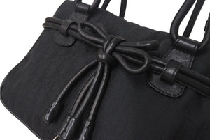 CHRISTIAN DIOR クリスチャンディオール トロッター ショルダーバッグ ブラック シルバー金具 美品 中古 4c075631