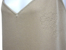 Load image into Gallery viewer, 新品同様 CHANEL シャネル キャミソール ドレス ワンピース カメリア P38456W04487 フランス製 ラメゴールド サイズ50 中古 4c075632
