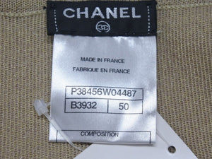新品同様 CHANEL シャネル キャミソール ドレス ワンピース カメリア P38456W04487 フランス製 ラメゴールド サイズ50 中古 4c075632