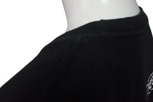 CHROME HEARTS クロムハーツ 半袖Ｔシャツ サイズM スクロールラベルロゴ プリント ブラック コットン 良品 中古 4c075752 