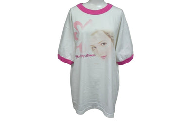 VINTAGE ヴィンテージ 90's Britney Spears ブリトニー・スピアーズ リンガーTシャツ 1999 白 古着 美品 中古 4c075757 
