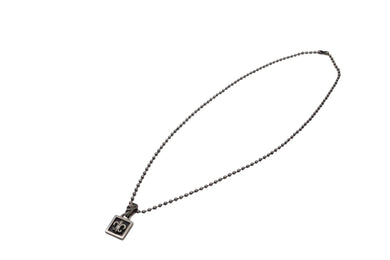 CHROME HEARTS クロムハーツ ネックレス FRAMED BS FLUER フレームドBSフレア シルバー 925 9.6g 美品 中古 4c075656