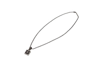 CHROME HEARTS クロムハーツ ネックレス FRAMED BS FLUER フレームドBSフレア シルバー 925 9.6g 美品 中古 4c075656