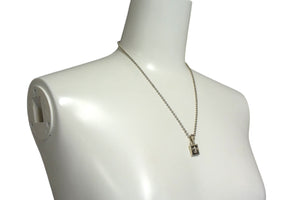 CHROME HEARTS クロムハーツ ネックレス FRAMED BS FLUER フレームドBSフレア シルバー 925 9.6g 美品 中古 4c075656