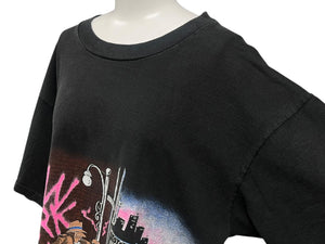 VINTAGE ヴィンテージ 90's ニューヨーク 半袖Tシャツ サイズXL アンヴィルボディ ブラック コットン 美品 中古 4c075780 