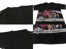 画像をギャラリービューアに読み込む, VINTAGE ヴィンテージ 90&#39;s ニューヨーク 半袖Tシャツ サイズXL アンヴィルボディ ブラック コットン 美品 中古 4c075780 