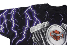 Load image into Gallery viewer, 極美品 VINTAGE ヴィンテージ 90&#39;s HARLEY DAVIDSON ハーレーダビッドソン 半袖Ｔシャツ サイズXL 総柄 古着 中古 4c075792