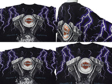 Load image into Gallery viewer, 極美品 VINTAGE ヴィンテージ 90&#39;s HARLEY DAVIDSON ハーレーダビッドソン 半袖Ｔシャツ サイズXL 総柄 古着 中古 4c075792