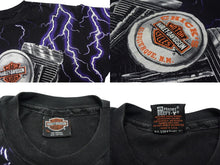 Load image into Gallery viewer, 極美品 VINTAGE ヴィンテージ 90&#39;s HARLEY DAVIDSON ハーレーダビッドソン 半袖Ｔシャツ サイズXL 総柄 古着 中古 4c075792