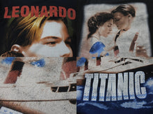 Load image into Gallery viewer, VINTAGE ヴィンテージ TITANIC タイタニック Tシャツ LEONARDO DiCaprio レオナルド ディカプリオ 古着 ブラック コットン 中古 4c075806