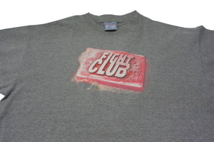 極美品 VINTAGE ヴィンテージ 90's FIGHT CLUB ファイトクラブ半袖Tシャツ サイズXL MOVIE ムービー グレー 古着 中古 4c075807 