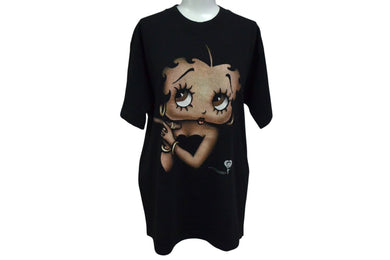 VINTAGE ヴィンテージ BETTY BOOP ベティーブープ 半袖Tシャツ 1997年製 コットン ブラック サイズM 美品 中古 4c075812 