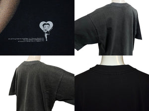 VINTAGE ヴィンテージ BETTY BOOP ベティーブープ 半袖Tシャツ 1997年製 コットン ブラック サイズM 美品 中古 4c075812 