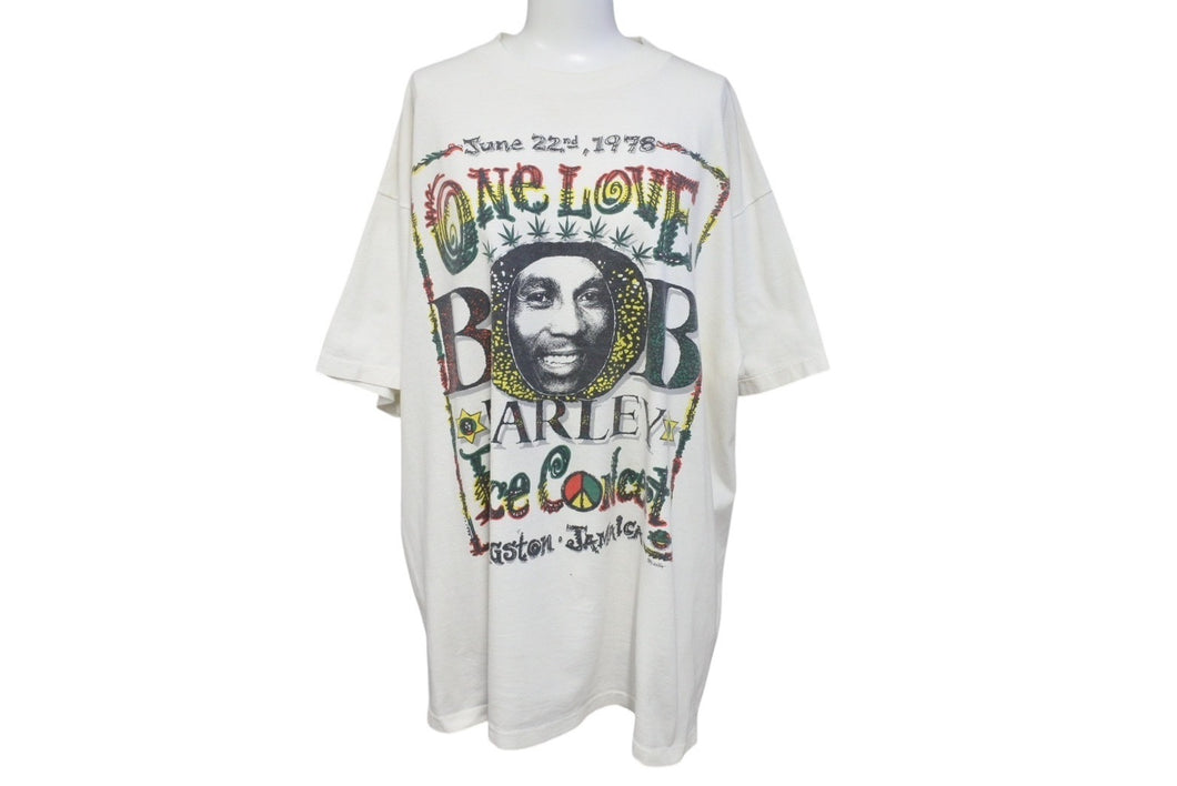 VINTAGE ヴィンテージ BOB MARLEY ボブマーリー 1978's ONE LOVE ワンラブ半袖Tシャツ サイズXL Island BOYZ会場限定 良品 中古 4c075816 