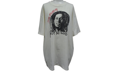 BOB MARLEY ボブマーリー HiM NO DEAD 半袖Tシャツ ホワイト サイズXL ヴィンテージ ヴィンテージ 90's HANES 古着 良品 中古 4c075817 