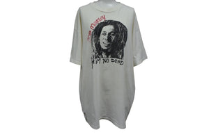 BOB MARLEY ボブマーリー HiM NO DEAD 半袖Tシャツ ホワイト サイズXL ヴィンテージ ヴィンテージ 90's HANES 古着 良品 中古 4c075817 