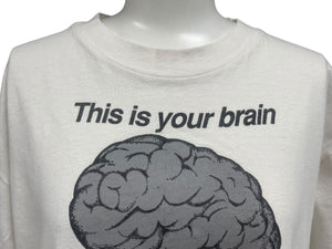VINTAGE ヴィンテージ FASHION VICTIM ファッションヴィクティム This is your brain 半袖Tシャツ サイズL ラスタ 美品 中古 4c075819