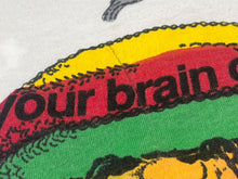 Load image into Gallery viewer, VINTAGE ヴィンテージ FASHION VICTIM ファッションヴィクティム This is your brain 半袖Tシャツ サイズL ラスタ 美品 中古 4c075819
