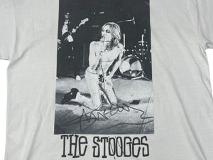 OLD STUSSY オールドステューシー ヴィンテージ THE STOOGES ザ ストゥージズ フォト半袖Tシャツ ホワイト サイズL 美品 中古 4c075821 