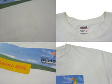 画像をギャラリービューアに読み込む, Microsoft マイクロソフト Windows XP 企業半袖Tシャツ ウィンドウズ 2001年製 コットン ホワイト サイズXL 美品 中古 4c075823 