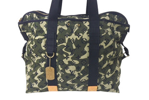 新品同様 LOUIS VUITTON ルイヴィトン トレイ モノグラモフラージュ モノグラム トートバッグ 村上隆 限定 迷彩柄 M95783 中古 4c075833