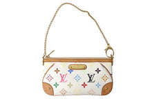 Load image into Gallery viewer, 極美品 LOUIS VUITTON ルイヴィトン ポシェット ミラMM アクセサリーポーチ M60096 モノグラム マルチカラー ホワイト 中古 4c075834