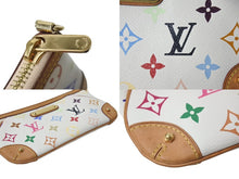Load image into Gallery viewer, 極美品 LOUIS VUITTON ルイヴィトン ポシェット ミラMM アクセサリーポーチ M60096 モノグラム マルチカラー ホワイト 中古 4c075834