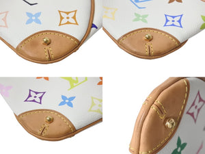 極美品 LOUIS VUITTON ルイヴィトン ポシェット ミラMM アクセサリーポーチ M60096 モノグラム マルチカラー ホワイト 中古 4c075834