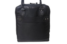 Load image into Gallery viewer, BALENCIAGA バレンシアガ ビジネス トートバッグ ハンドバッグ 248416 ナイロン イタリア製 レザー ブラック 美品 中古 4c075856