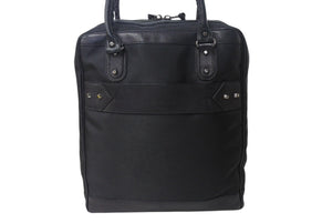 BALENCIAGA バレンシアガ ビジネス トートバッグ ハンドバッグ 248416 ナイロン イタリア製 レザー ブラック 美品 中古 4c075856