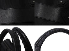 Load image into Gallery viewer, BALENCIAGA バレンシアガ ビジネス トートバッグ ハンドバッグ 248416 ナイロン イタリア製 レザー ブラック 美品 中古 4c075856