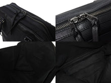 Load image into Gallery viewer, BALENCIAGA バレンシアガ ビジネス トートバッグ ハンドバッグ 248416 ナイロン イタリア製 レザー ブラック 美品 中古 4c075856