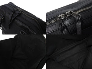 BALENCIAGA バレンシアガ ビジネス トートバッグ ハンドバッグ 248416 ナイロン イタリア製 レザー ブラック 美品 中古 4c075856