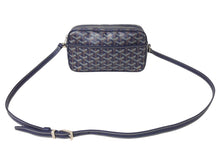 Load image into Gallery viewer, 極美品 GOYARD ゴヤール カップヴェールPMバッグ ショルダーバッグ CAPVE2PMLTY01CL01P ネイビー PVC レザー シルバー金具 中古 4c075883