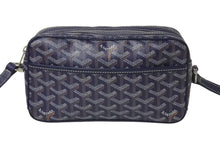 Load image into Gallery viewer, 極美品 GOYARD ゴヤール カップヴェールPMバッグ ショルダーバッグ CAPVE2PMLTY01CL01P ネイビー PVC レザー シルバー金具 中古 4c075883