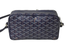 Load image into Gallery viewer, 極美品 GOYARD ゴヤール カップヴェールPMバッグ ショルダーバッグ CAPVE2PMLTY01CL01P ネイビー PVC レザー シルバー金具 中古 4c075883