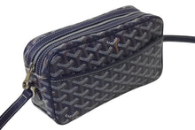 Load image into Gallery viewer, 極美品 GOYARD ゴヤール カップヴェールPMバッグ ショルダーバッグ CAPVE2PMLTY01CL01P ネイビー PVC レザー シルバー金具 中古 4c075883