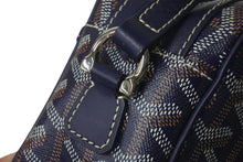 Load image into Gallery viewer, 極美品 GOYARD ゴヤール カップヴェールPMバッグ ショルダーバッグ CAPVE2PMLTY01CL01P ネイビー PVC レザー シルバー金具 中古 4c075883