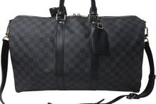 Load image into Gallery viewer, 極美品 LOUISVUITTON ルイヴィトン キーポルバンドリエール45 ボストンバッグ N41418 ダミエグラフィット 中古 4c075889
