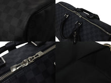 Load image into Gallery viewer, 極美品 LOUISVUITTON ルイヴィトン キーポルバンドリエール45 ボストンバッグ N41418 ダミエグラフィット 中古 4c075889