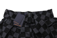 画像をギャラリービューアに読み込む, 極美品 LOUIS VUITTON ルイヴィトン 20AW ダミエ スカート ベルト付属 RM2129 IM5 HLE30W グレー ブラック サイズM 中古 4c075904 正規品