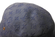 画像をギャラリービューアに読み込む, 極美品 LOUIS VUITTON ルイヴィトン バケットハット MP2440 シャポー モノグラムデニム インディゴ ネイビー 中古 4c075911