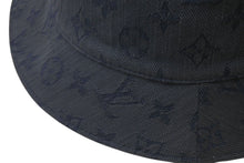 画像をギャラリービューアに読み込む, 極美品 LOUIS VUITTON ルイヴィトン バケットハット MP2440 シャポー モノグラムデニム インディゴ ネイビー 中古 4c075911
