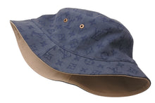 画像をギャラリービューアに読み込む, 極美品 LOUIS VUITTON ルイヴィトン バケットハット MP2440 シャポー モノグラムデニム インディゴ ネイビー 中古 4c075911