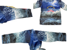 Load image into Gallery viewer, 新品未使用 PAUL &amp; SHARK ポールアンドシャーク 総柄 ナイロンジャケット ブルー ホワイト サイズL 中古 4c075916 正規品