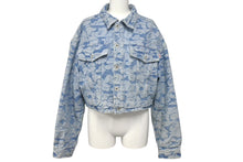 画像をギャラリービューアに読み込む, A BATHING APE アベイシングエイプ ソリッドカモ柄 クロップドデニムジャケット ブルー コットン S 001LJI302003L 中古 4c075940 